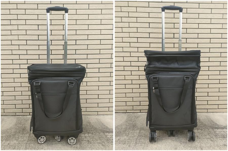 5泊の旅行もこれ1つ。容量を15Lも増やせる多機能スーツケースが便利