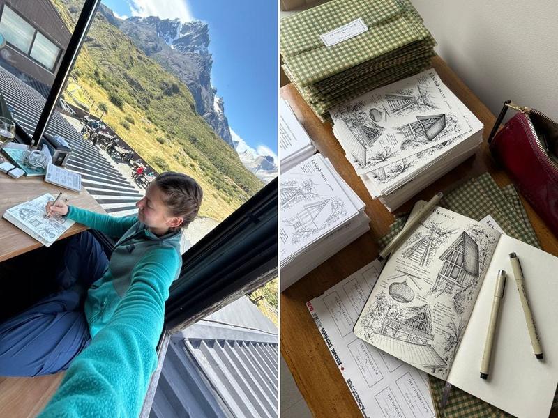 Simon's art prints.
