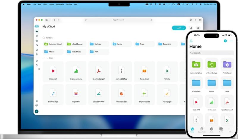 pCloudのページより