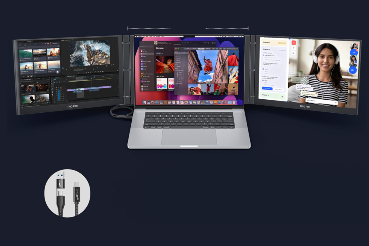 作業効率が全然ちがう！ノートPCを「3画面」に拡張したら、タブ