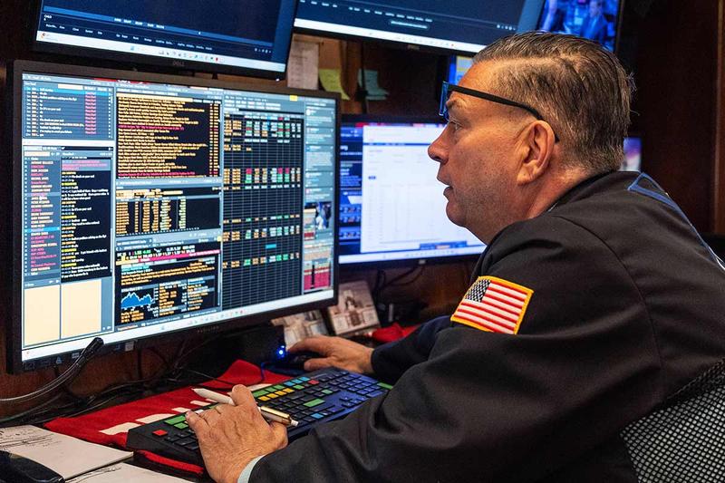 4月29日のニューヨーク証券取引所（NYSE）における取引の様子。