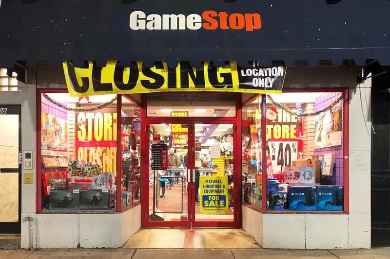 米ニュージャージー州で閉店前のゲームストップ(GameStop)店舗。