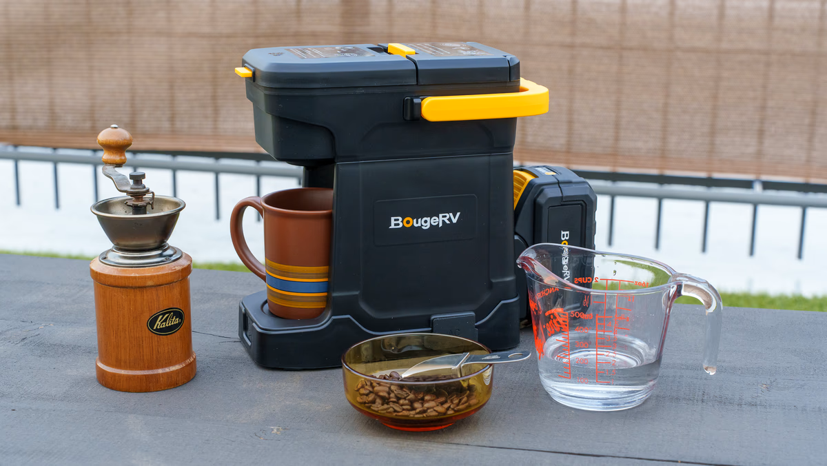 もう電源も火もいらない。バッテリー内蔵コーヒーメーカーで、どこでも