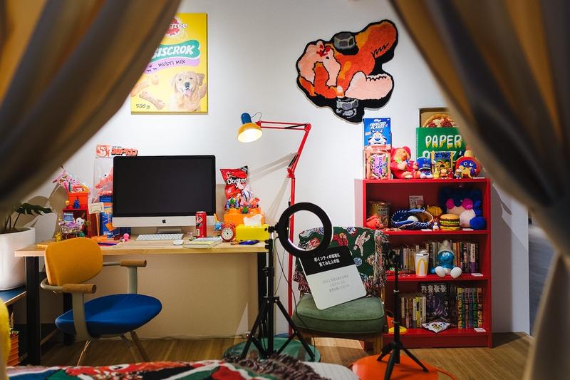 展示風景より、「(ほぼ)ポインティの部屋」