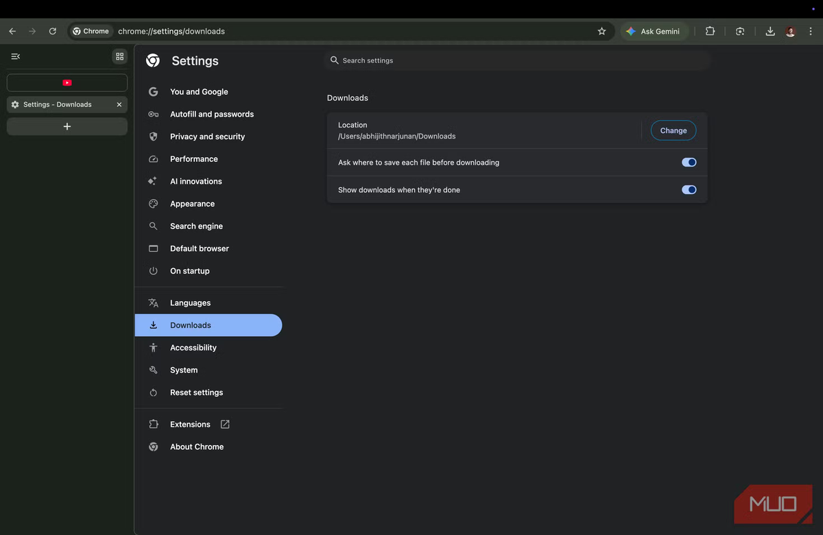 Chromeの「ダウンロード待ち」を最短にする方法。スイッチを「オン」に