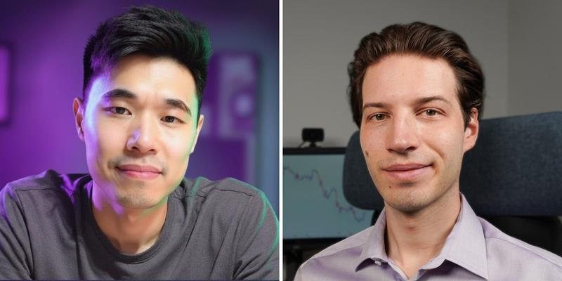 Jeremy Lim (left) and Marko Greguric (right), two full-time traders, said their expectations of the job at times differed from reality.