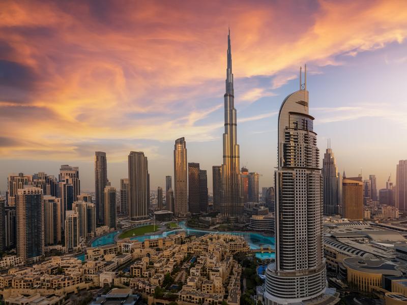 Buildings in Dubai, UAE.