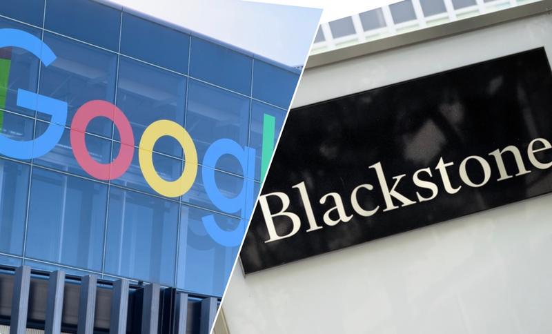 グーグルとブラックストーンのロゴ