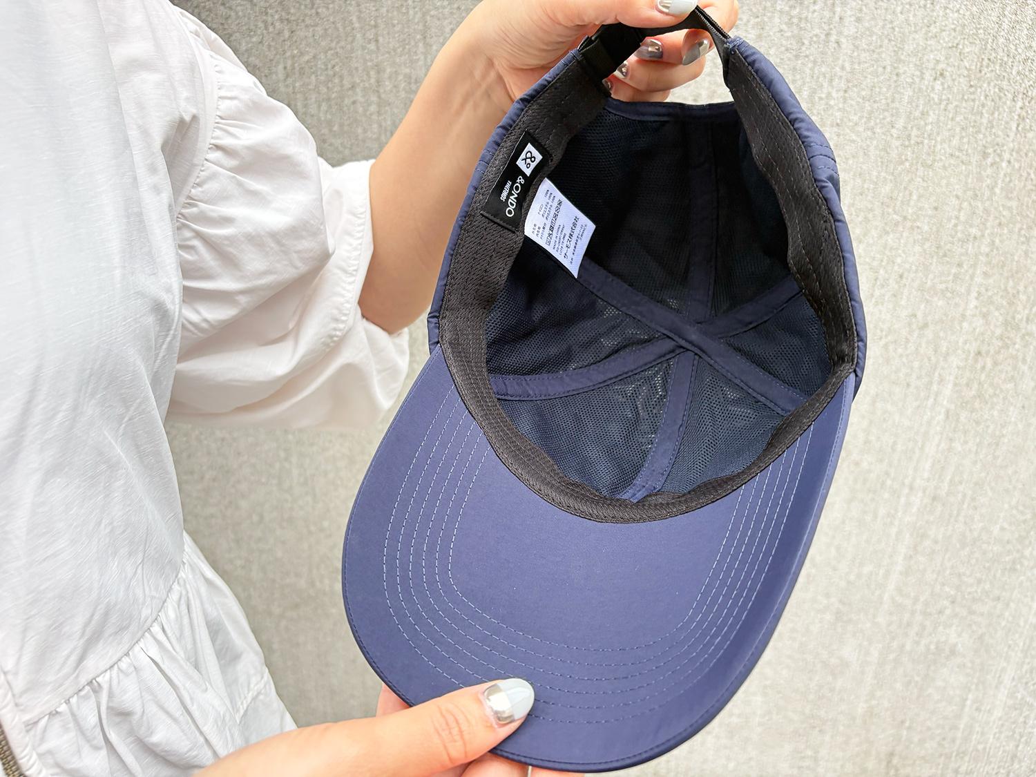 普通のキャップ サーモスの「遮熱キャップ」を炎天下で試してみたら、普通の帽子に見え