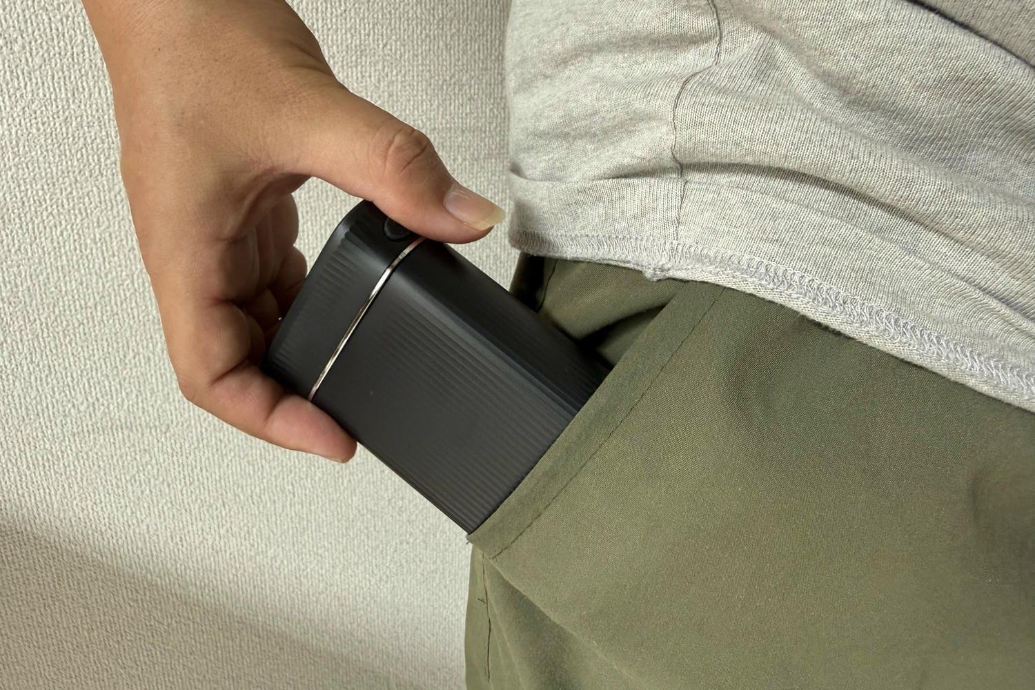 旅先の洗面台に置けるサイズ。前回モードを記憶するポータブル