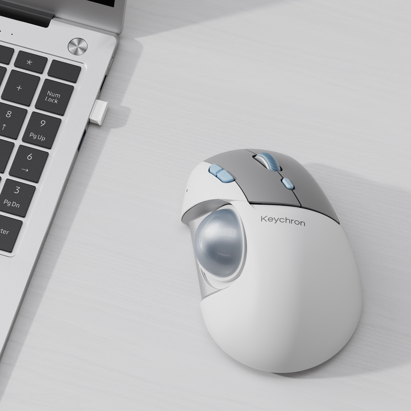 握り心地までカスタムできるトラックボール「Keychron T1 HE」が先行