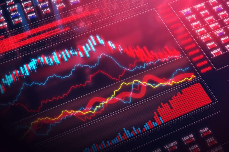 Stock market crash recession graph