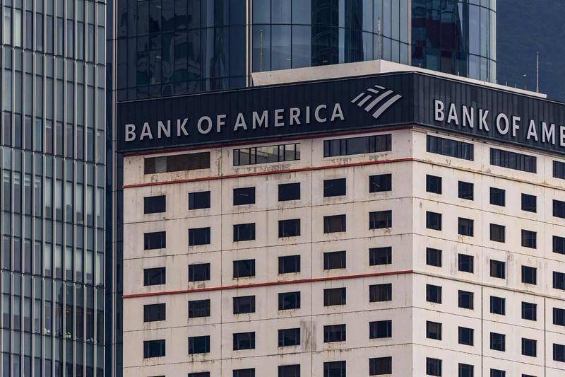 米銀大手バンク・オブ・アメリカ(Bank of America)が命名権を保有する香港の高層ビル。