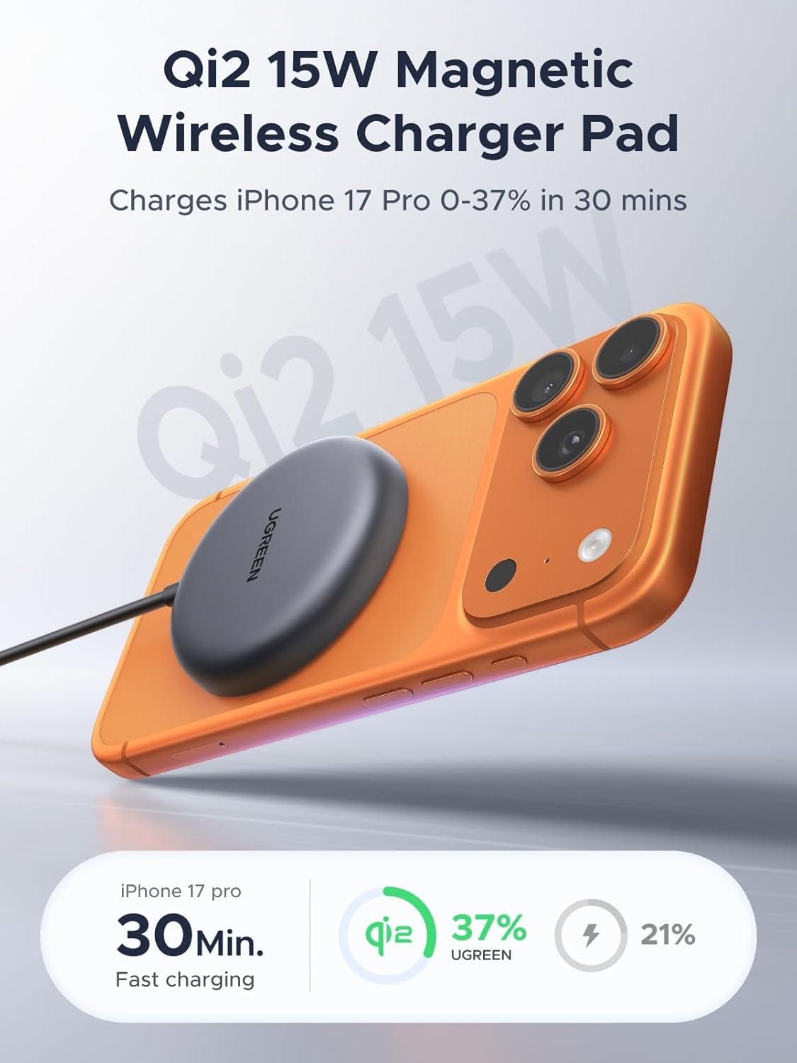 iPhoneユーザーへの最適解。UGREENの「速・薄・軽」ワイヤレス充電器が