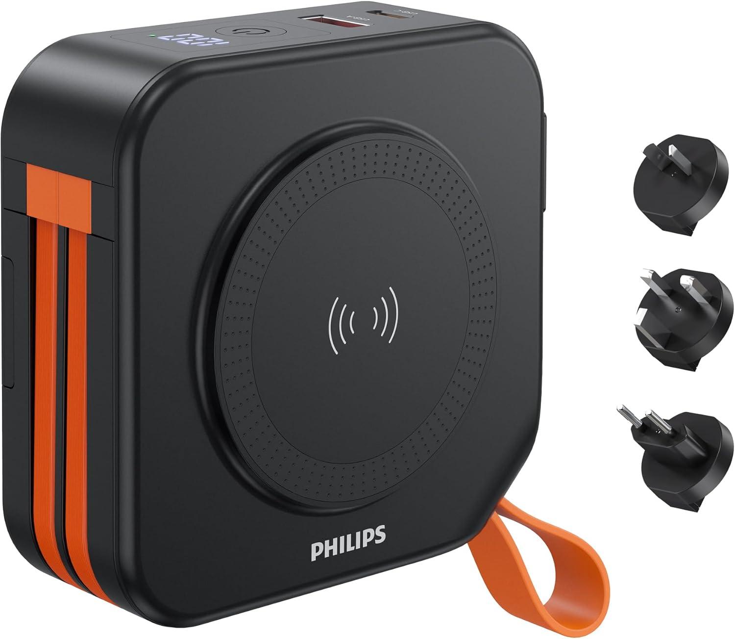 旅行の充電装備を丸ごと1台にしたフィリップ製モバイルバッテリーが29