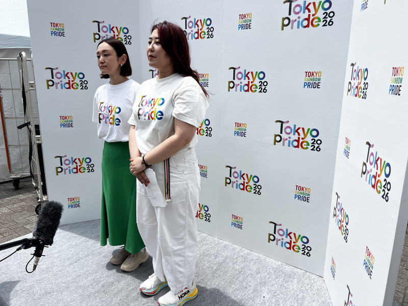 左:東京レインボープライド共同代表理事の山田なつみさん、右:同じく共同代表理事の佐藤ユウコさん。