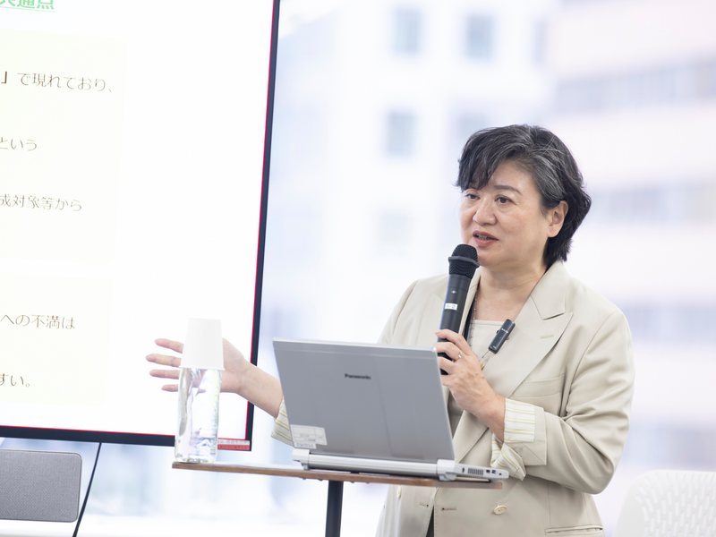 元ポーラ代表取締役社長で一般社団法人Mashing Up理事の及川美紀さん。
