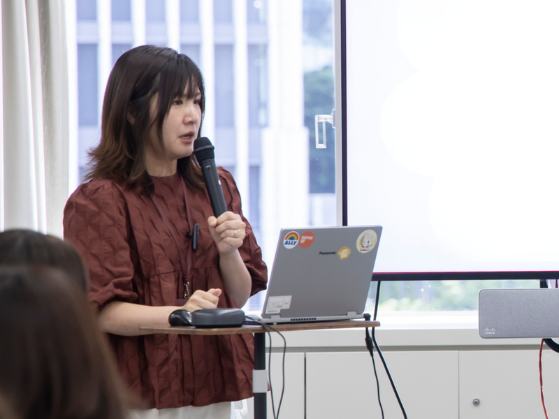 イベントの冒頭で日清製粉グループ本社　人事部ダイバーシティ推進室の開さんより、グループ内の1,873名の声にもとづく調査結果が紹介された。