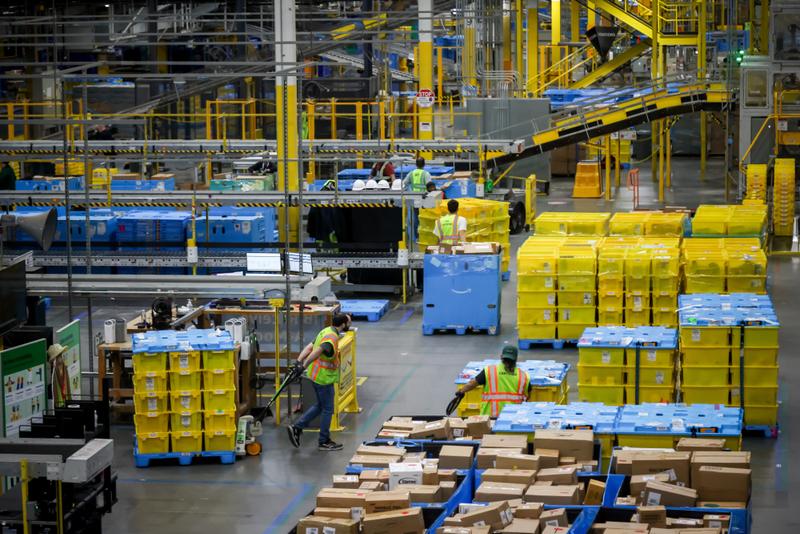 An Amazon warehouse