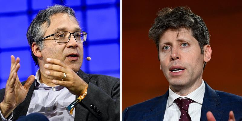 A side by side comparison of Gary Marcus and Sam Altman.