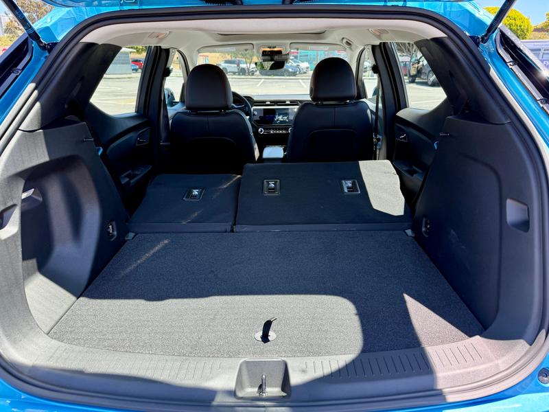 Chevrolet Bolt with the passenger seats down.