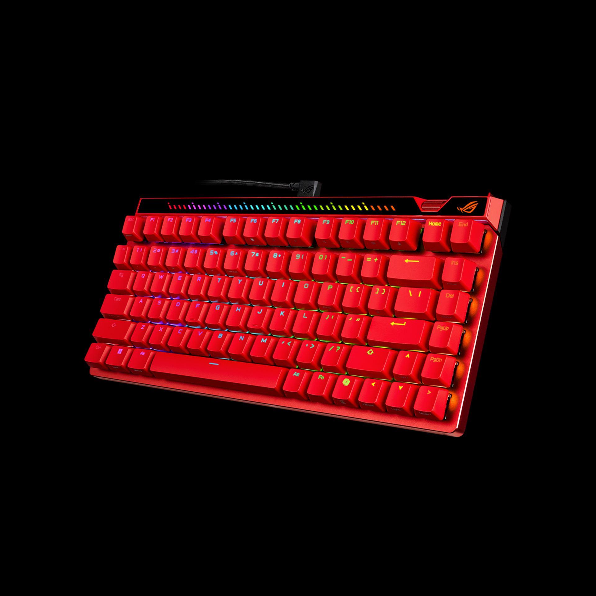 燃える男の赤いキーボード。ROG「Falchion Ace 75 HE」 | ギズモード 