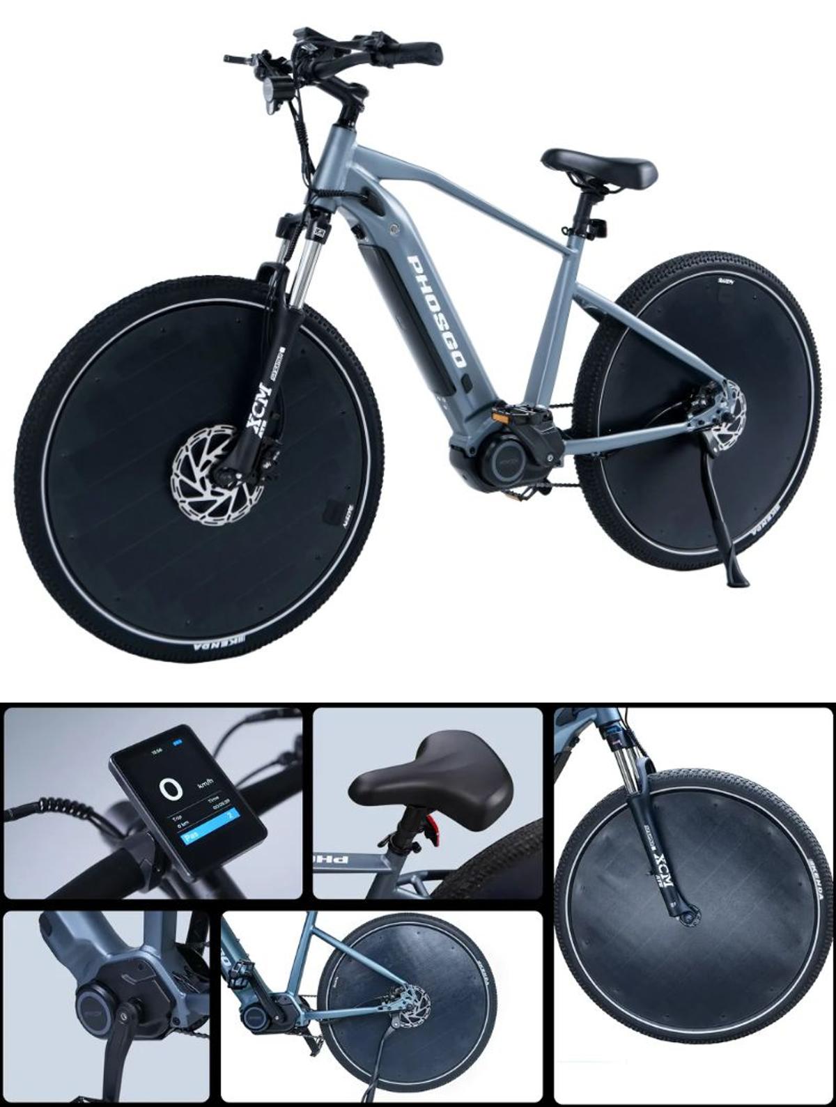 eバイクの充電が面倒？ ホイールカバーで太陽光発電する超長寿命自転車 