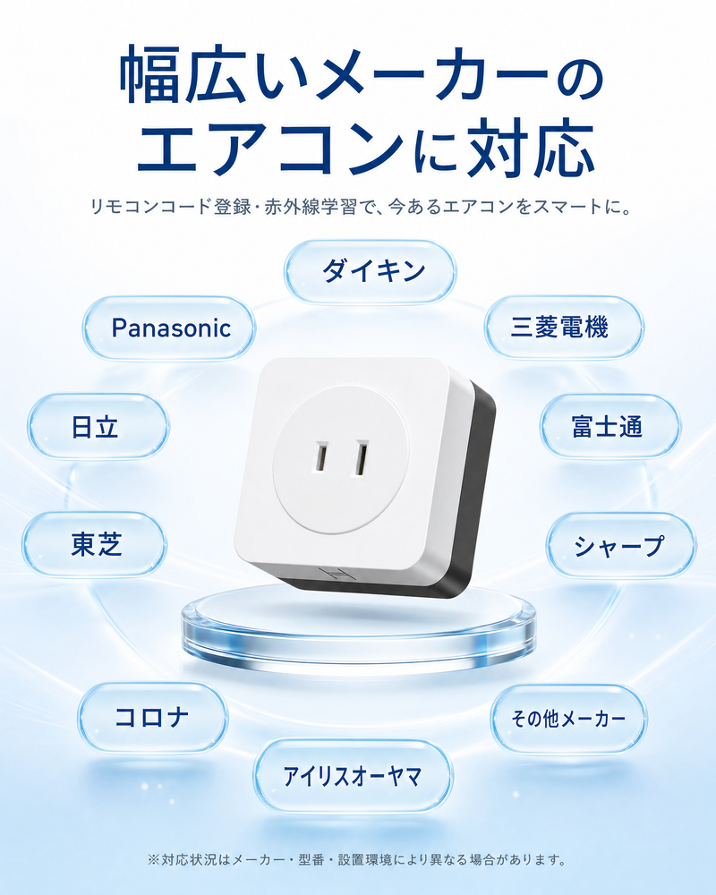 部屋に帰ってきたら汗だく…から卒業。挿すだけでエアコンをスマホ操作
