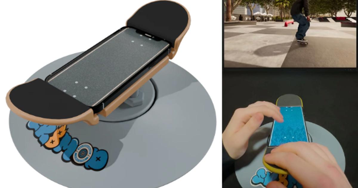 スマホがスケボーゲームのコントローラーに。足技を指で自在に操る気持ちよさ