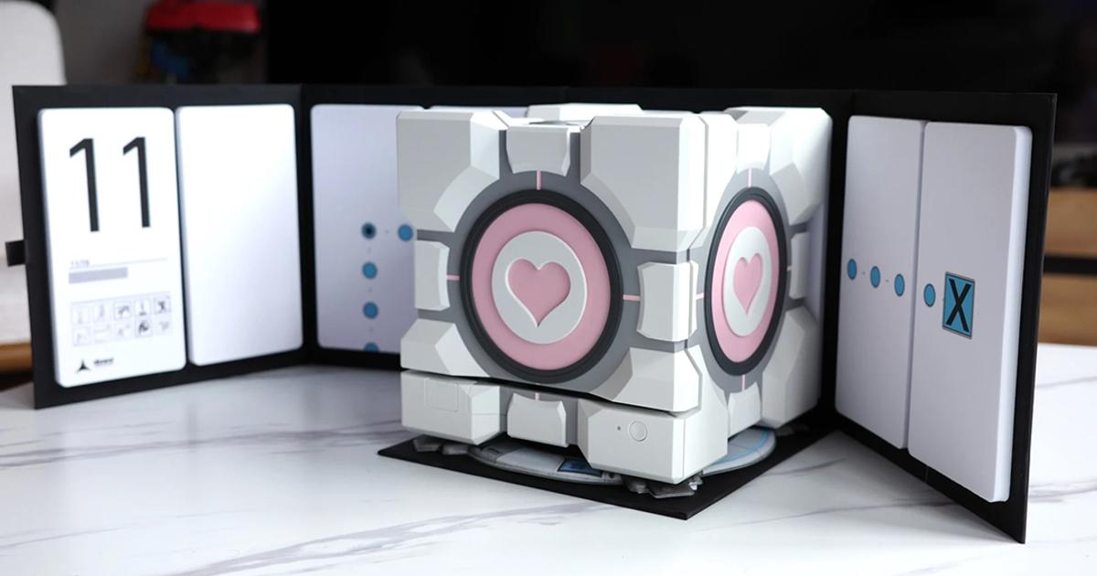 Steam Machineを『Portal』のコンパニオンキューブ化するカバー。わかる人にはたまらん