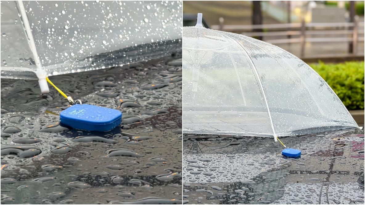 傘が車に貼り付く！3COINS「シリコーンマグネット傘ホルダー」で雨の日