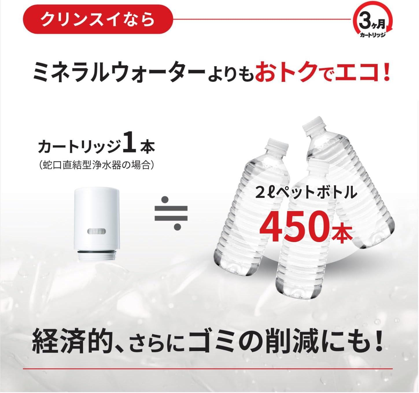 工事不要なのに除去力ハイレベル。クリンスイの定番浄水器がお買い得に