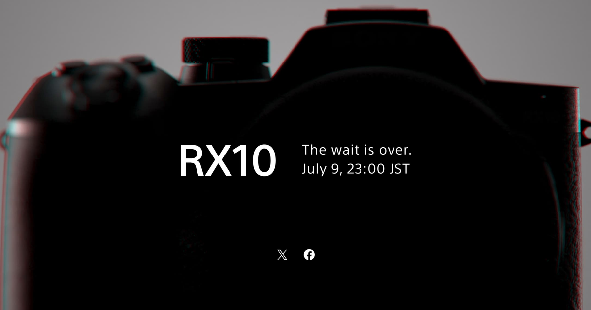 1インチ望遠マスター「RX10V」(仮)が7月9日にお披露目か