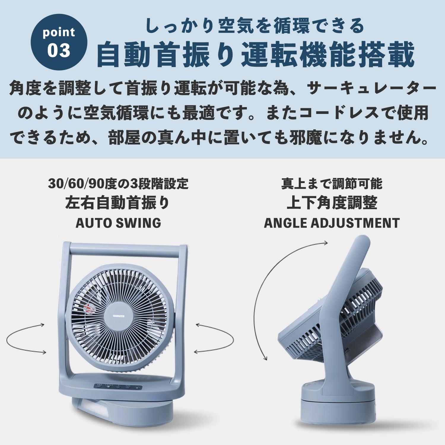 コードレス扇風機が3,380円に値下げ！ ライト付きでキャンプやガレージ