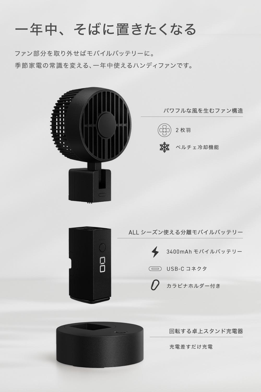 モバ充になる。冷却プレート装備。CIOの「全部のせ」ハンディファン