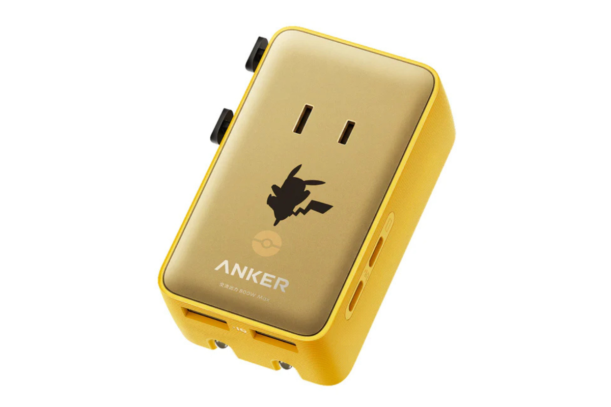 ピカチュウ仕様の新作電源タップ、通電するとモンボが光る
