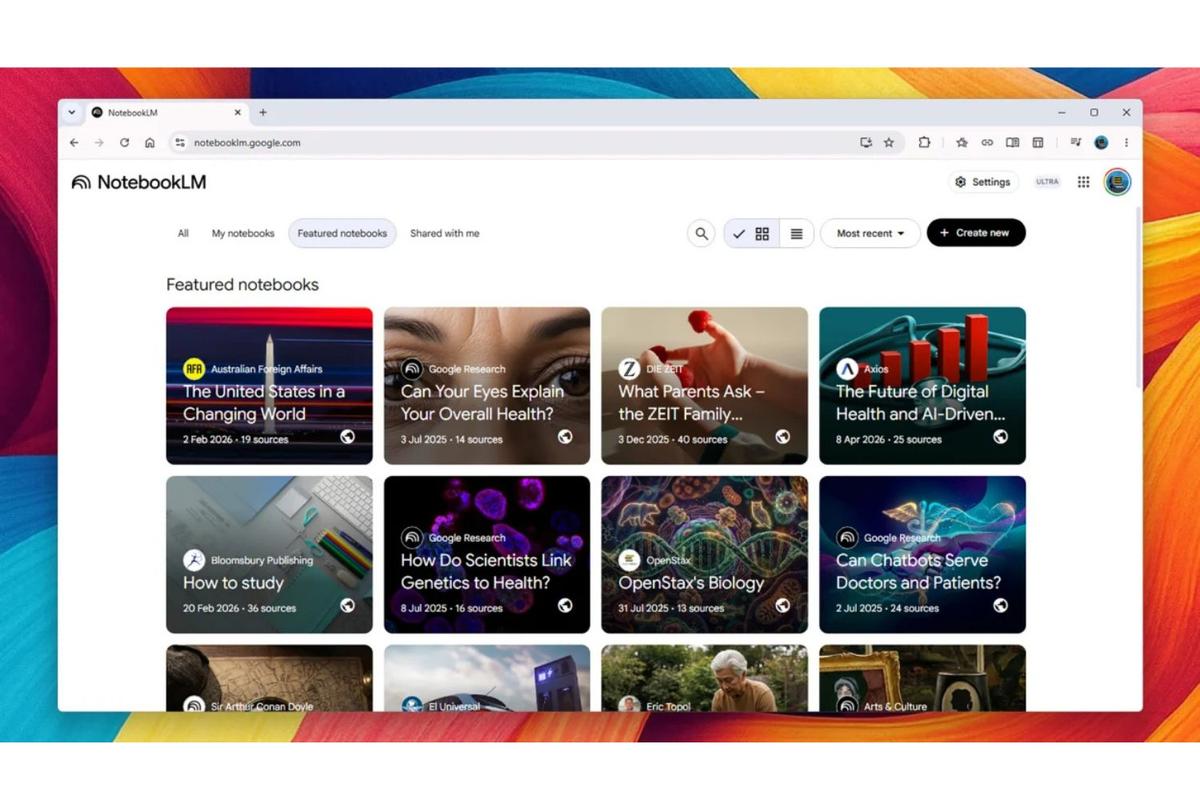 NotebookLMが「Gemini Notebook」へ。Google検索連携などでリサーチ機能がさらに進化