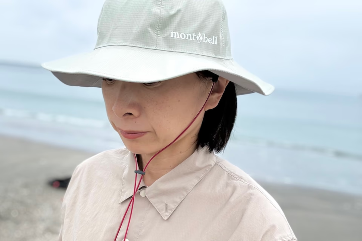 「モンベルのひも」で紫外線・熱中症対策がもっと快適に。付け替えてよかった！