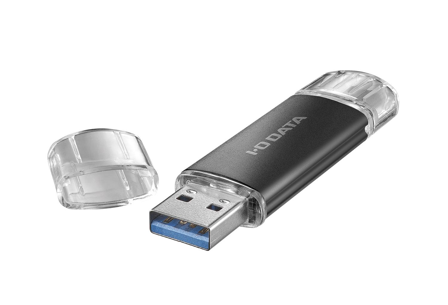 USB-AもCもおまかせ。1本持ってるとなにかと便利なIODATAの128GBメモリ