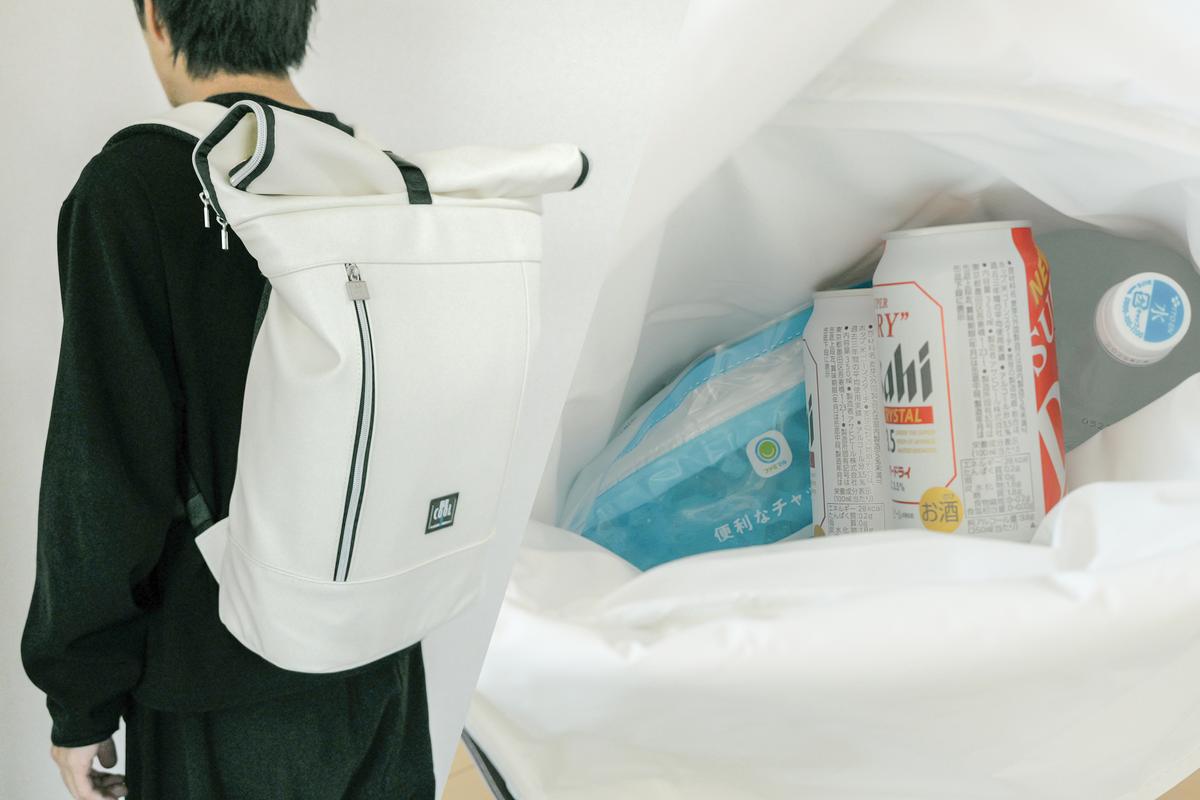 真夏の屋外で3時間後でもビールが冷たい。見た目はただのリュックなんですけどね