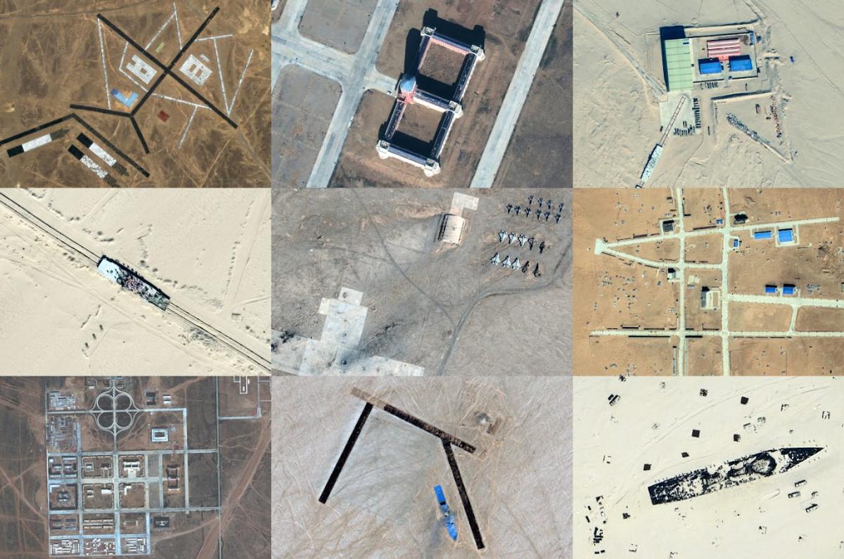【衛星画像】中国が、米台攻撃訓練を強化していることが判明…横須賀基地など両国の軍艦・戦闘機・基地など実物大模型を大幅増設