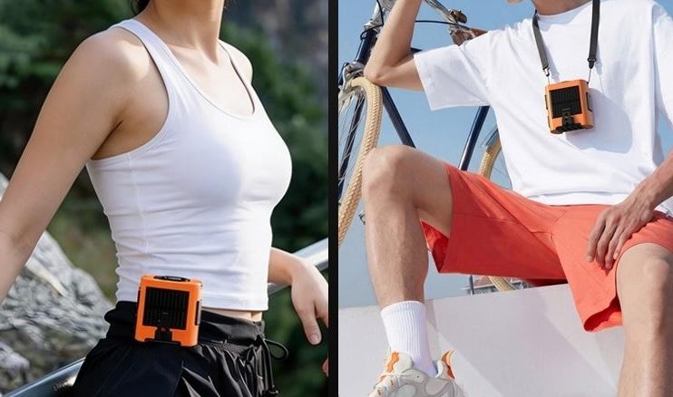 残暑対策に使いたい。腰に引っ掛けられる冷却プレート装備の携帯用