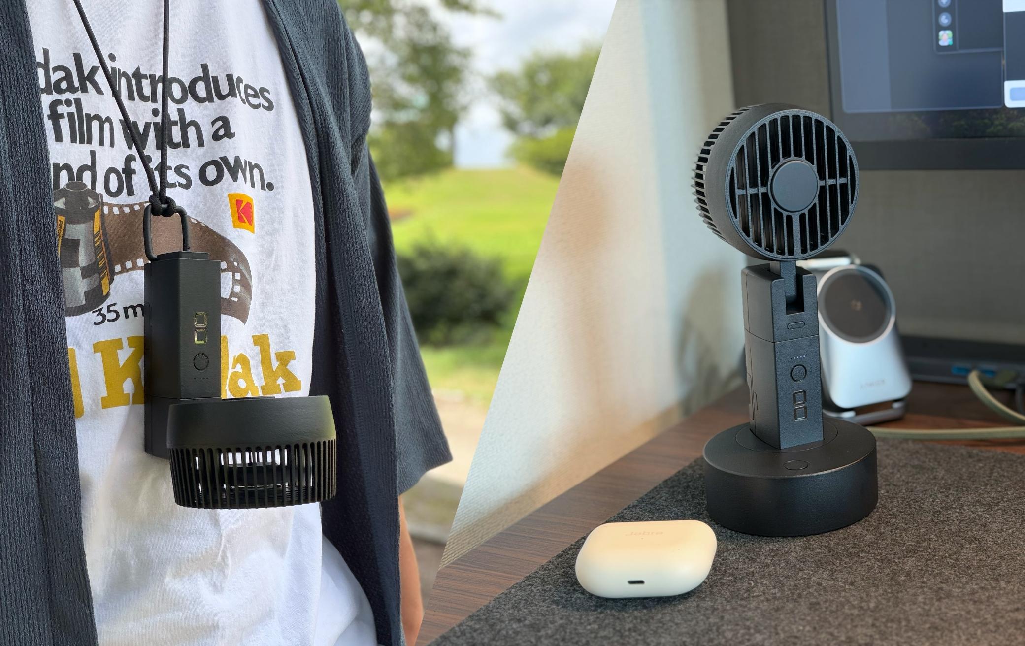 首掛け、スタンド、スマホ充電まで！ CIOのハンディファンが今夏の