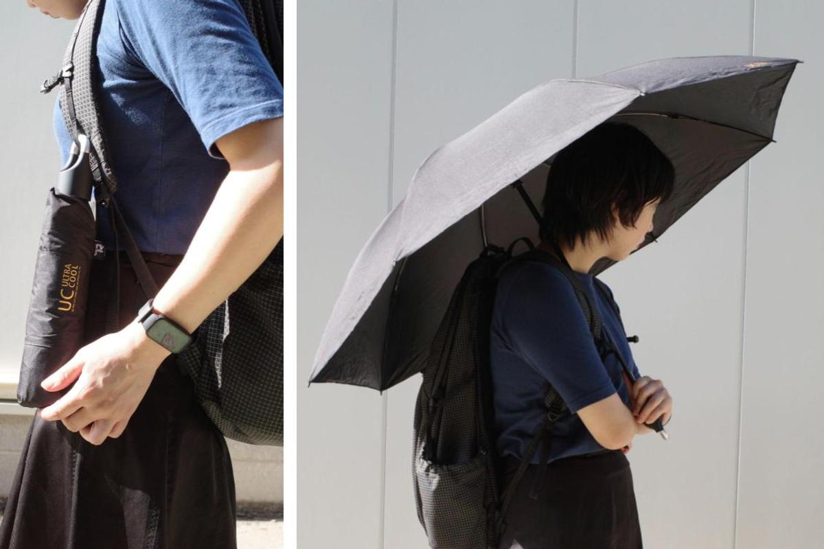 西日もゲリラ豪雨もこれ一本。手ぶらで持ち歩ける冷却逆折り傘が夏の移動を劇的に快適にする理由