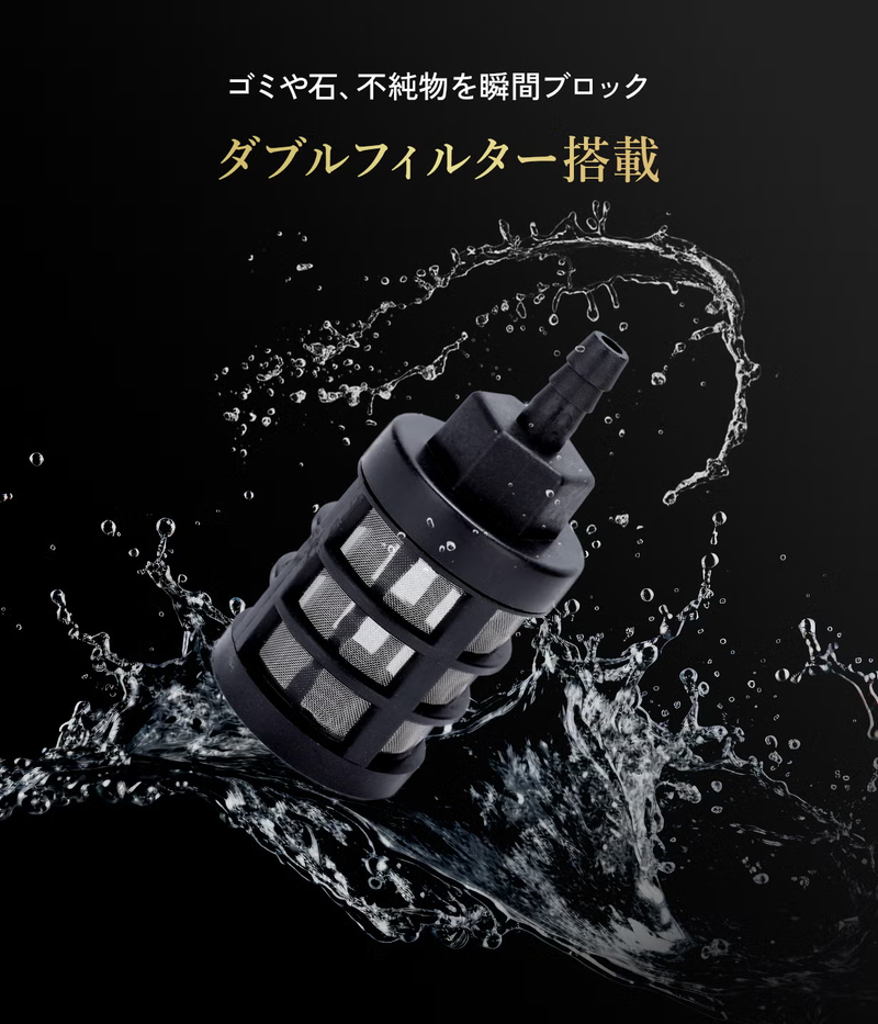 バケツ1杯の水でOK。水道もコンセントもいらないコードレス高圧洗浄機