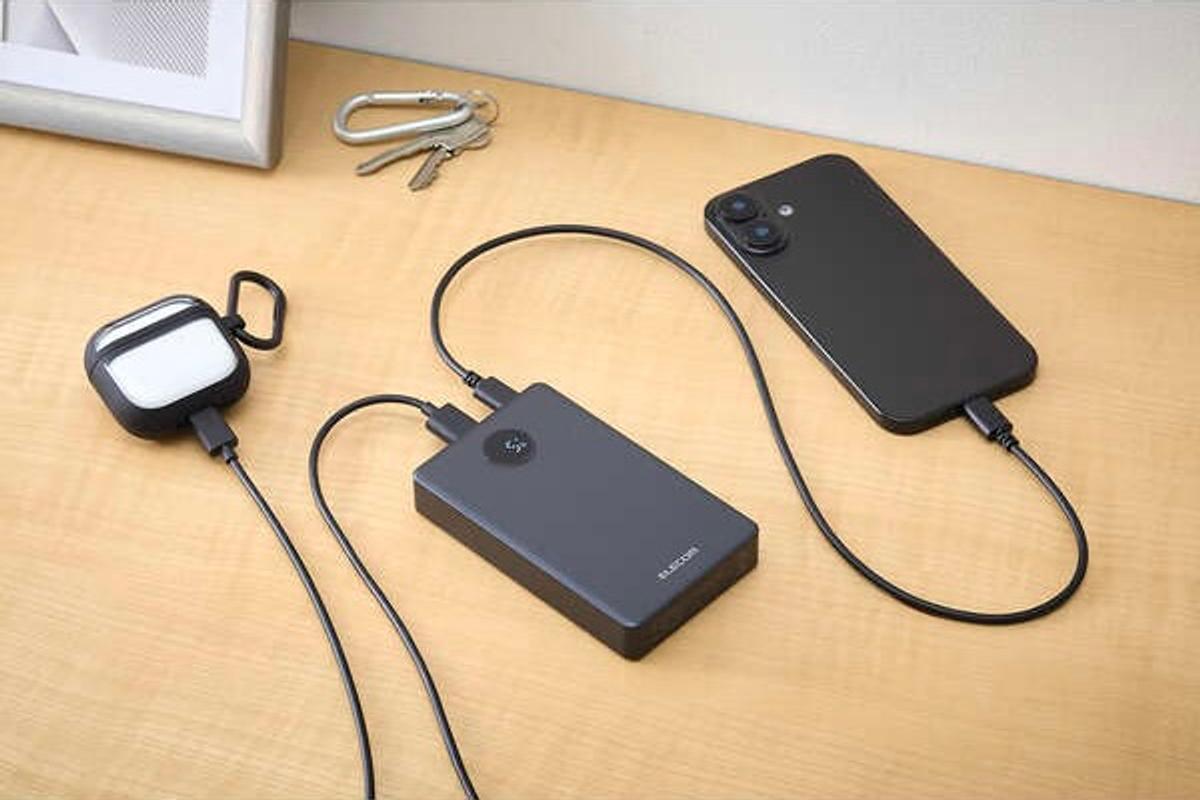 安全な半固体電池で2,000回充電可能。エレコムのタフなモバイルバッテリーがセールに