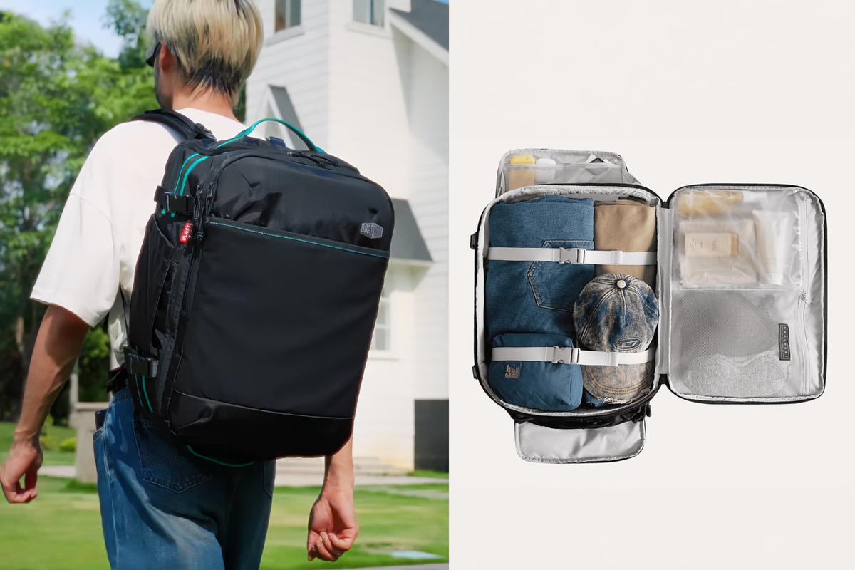 たっぷり荷物もバッグひとつで。登山技術で軽快に背負える40L大容量のトラベルリュック