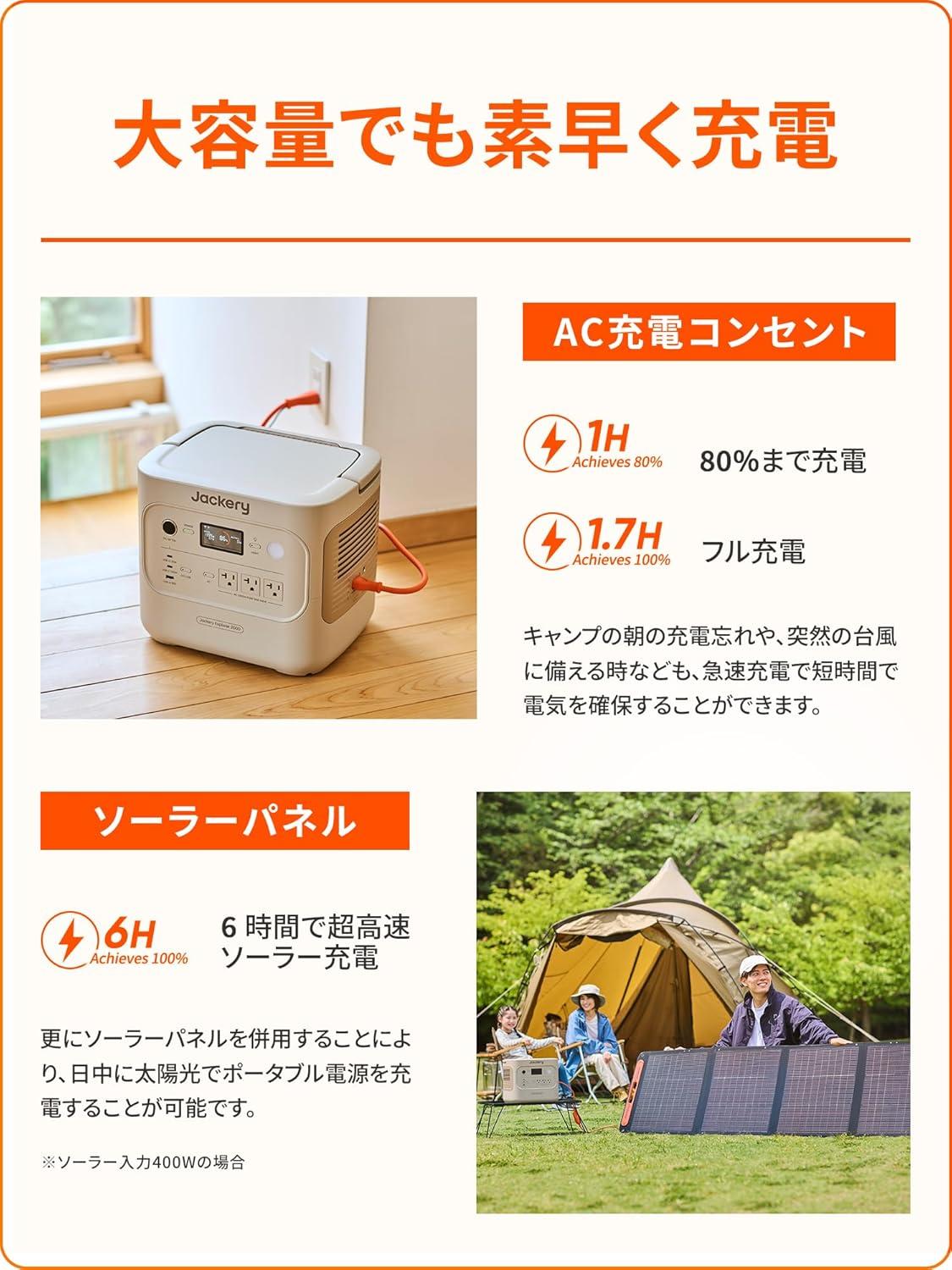 家電も動かせる2042Wh。持ち出せるJackeryのポタ電が今なら9万円引き