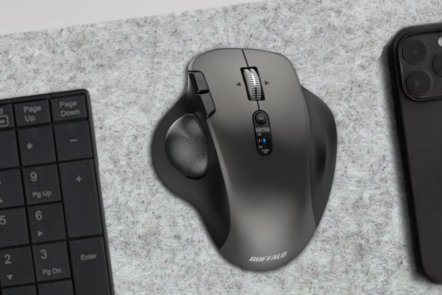 バッファローから初トラックボールマウス登場。価格も機能も「初心者にちょうどいい」3つのポイント