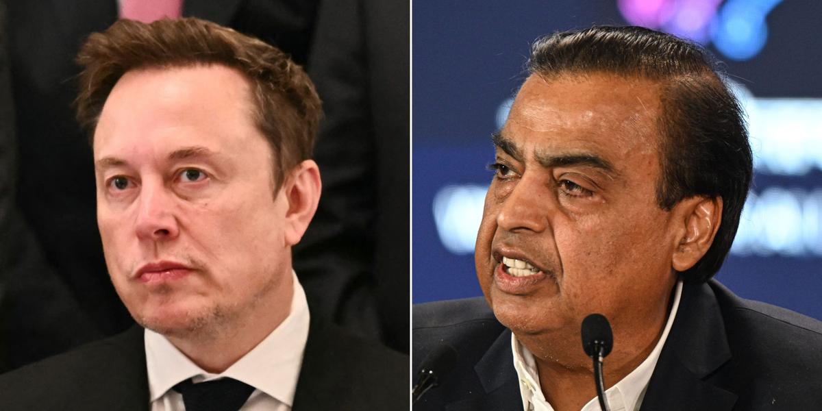 イーロン・マスク、インドへのスターリンク導入が停滞する中、通信業界の億万長者ムケシュ・アンバニと対立